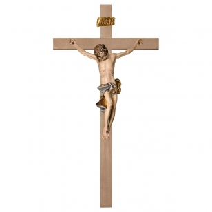 Dřevěný hladký kříž Barok